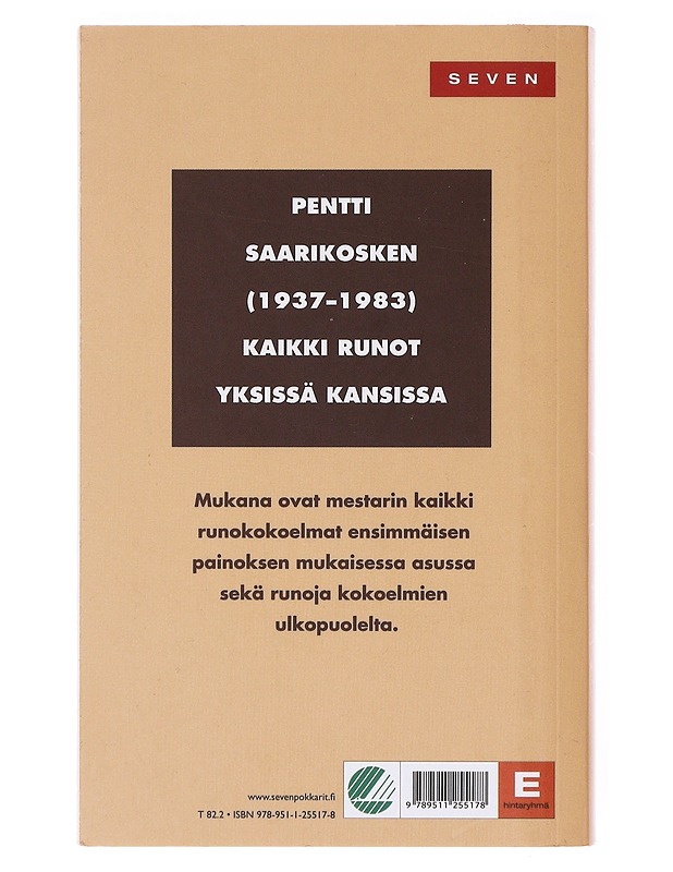 Runot - Saarikoski, Pentti - Runot ja näytelmät - 10105641920 - 1
