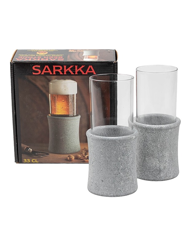 HUKKA Sarkka olutkivi ja lasi, 4 osaa - Lasit - 10105641921 - 0