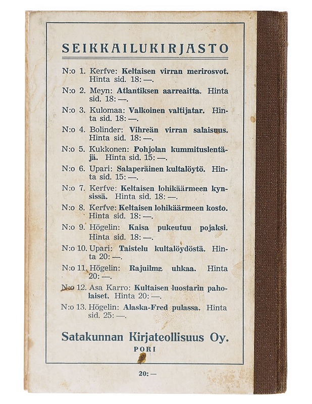 Kultaisen luostarin paholaiset - Asa Karro - Nuorten kirjat - 10105641942 - 1