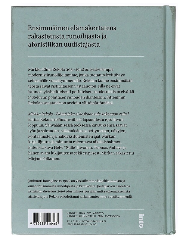 Mirkka Rekola / elämä joka ei koskaan tule kokonaan esiin I - Jonimatti Joutsijärvi - Elämäkerrat ja muistelmat - 10105641958 - 1