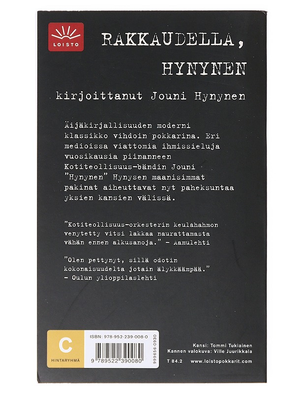 Rakkaudella, Hynynen - Hynynen, Jouni - Romaanit ja novellit - 10105641970 - 1