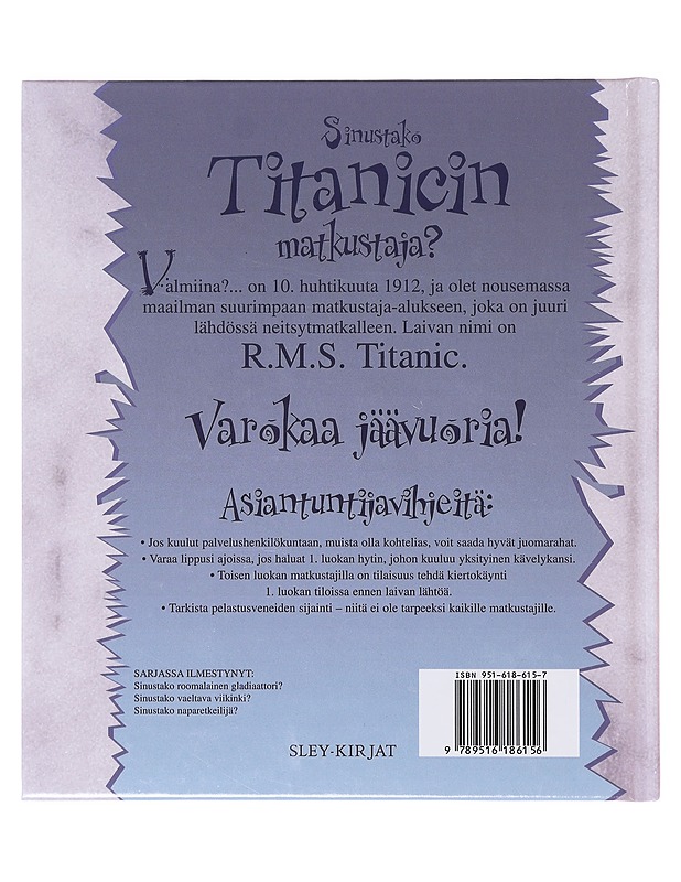 Sinustako Titanicin matkustaja? / Merimatka, johon et mieluiten osallistuisi - Stewart, David - Historiakirjat - 10105641996 - 1