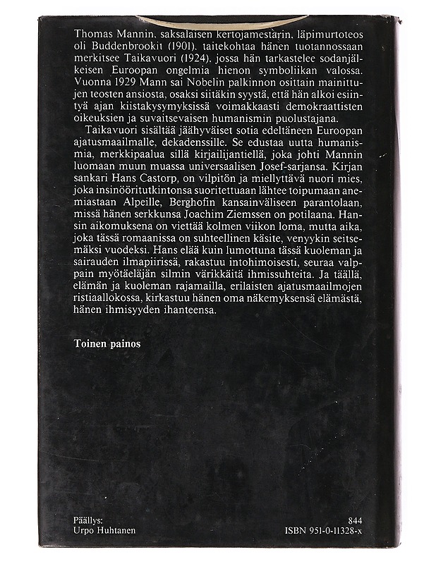 Taikavuori - Mann, Thomas - Romaanit ja novellit - 10105642015 - 1