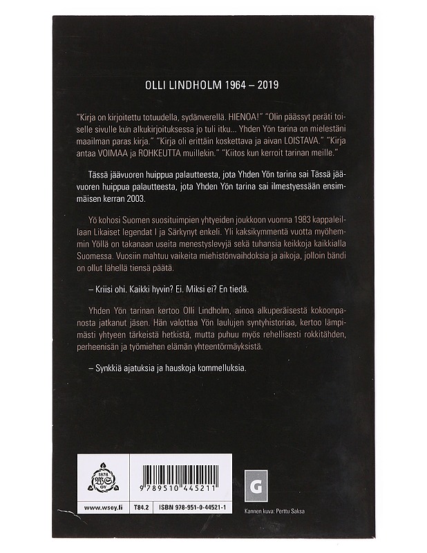 Yhden Yön tarina - Lindholm, Olli - Elämäkerrat ja muistelmat - 10105642046 - 1