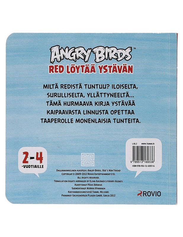 Angry Birds : Red löytää ystävän - Arenius, Päivi - Lastenkirjat - 10105642084 - 1