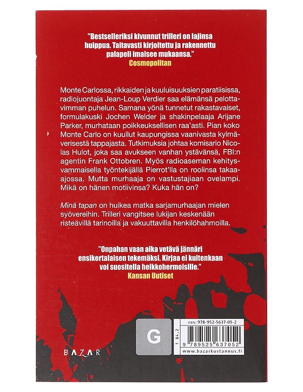 Minä tapan - Faletti, Giorgio - Romaanit ja novellit - 10105642089 - 1