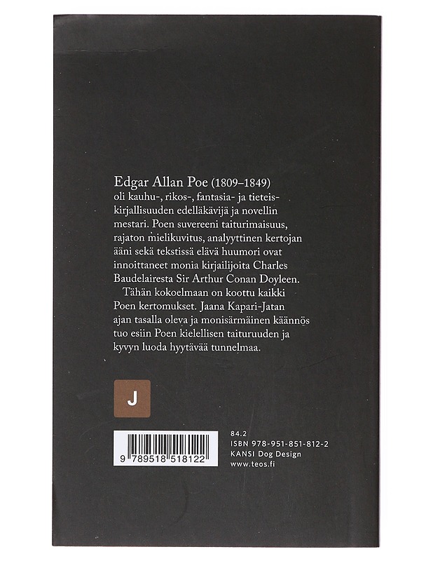 Kootut kertomukset - Poe, Edgar Allan - Romaanit ja novellit - 10105642094 - 1