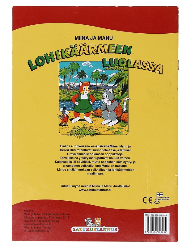 Miina ja Manu lohikäärmeen luolassa - Teutori - Lastenkirjat - 10105642095 - 1