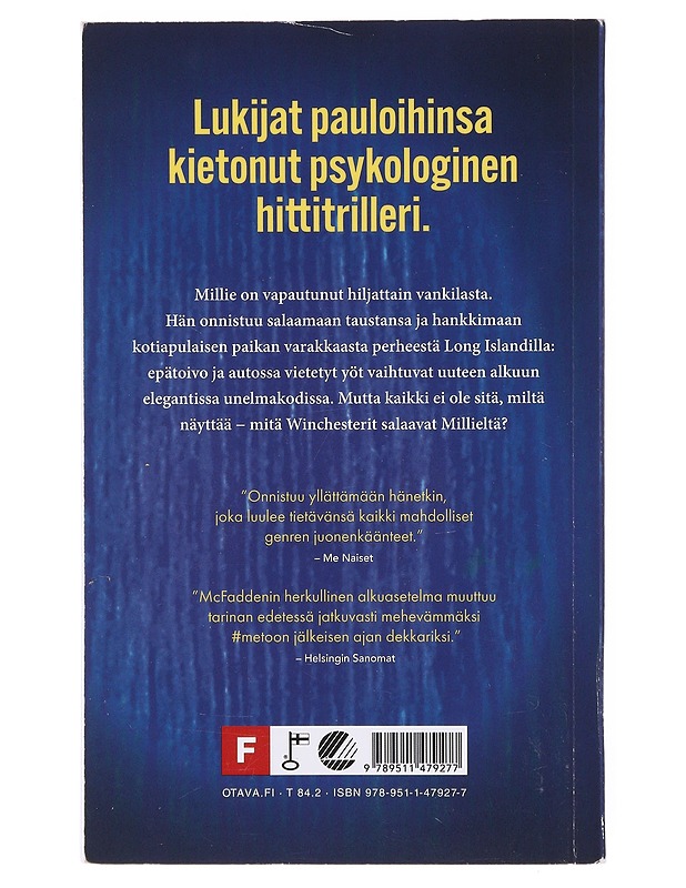 Kotiapulainen - McFadden, Freida - Romaanit ja novellit - 10105642097 - 1