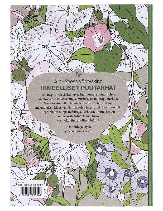 Anti-Stress Ihmeelliset puutarhat - Leblanc, S. - Hyvinvointikirjat - 10105642100 - 1