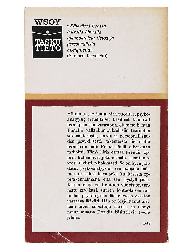 Mitä Freud todella sanoi - Stafford-Clark, David - Tietokirjat - 10105642115 - 1
