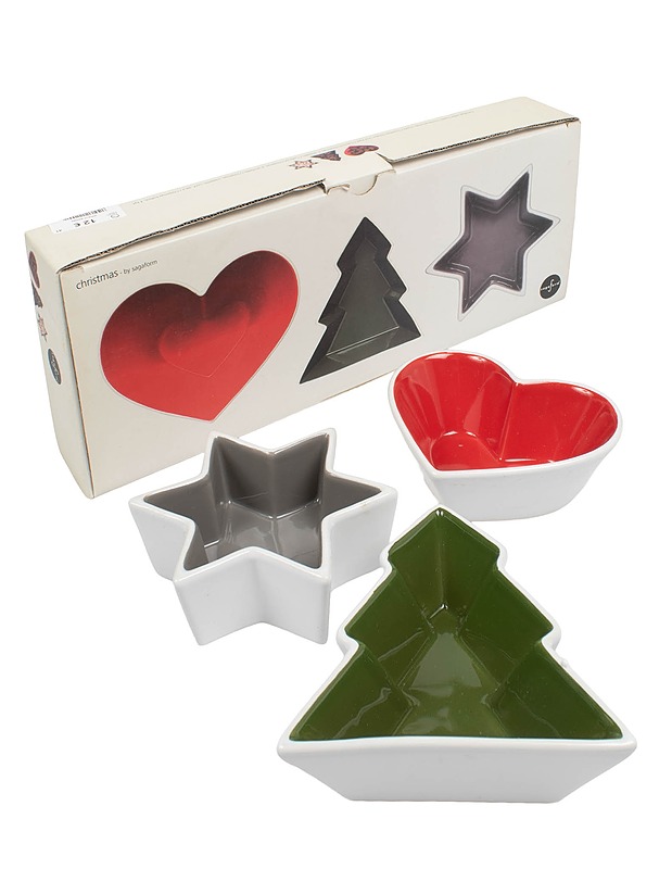 SAGAFORM Christmas kulho, 3 kpl - Joulutuotteet - 10105642275 - 0