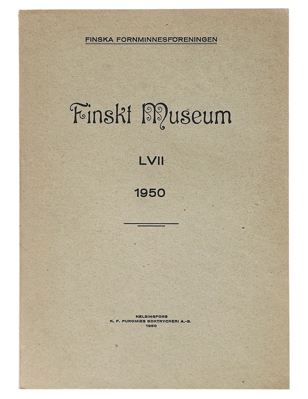 Finskt Museum LVII - Historiakirjat - 10105642452 - 0