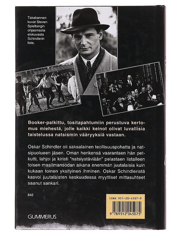 Schindlerin lista - Keneally, Thomas - Romaanit ja novellit - 10105642445 - 1