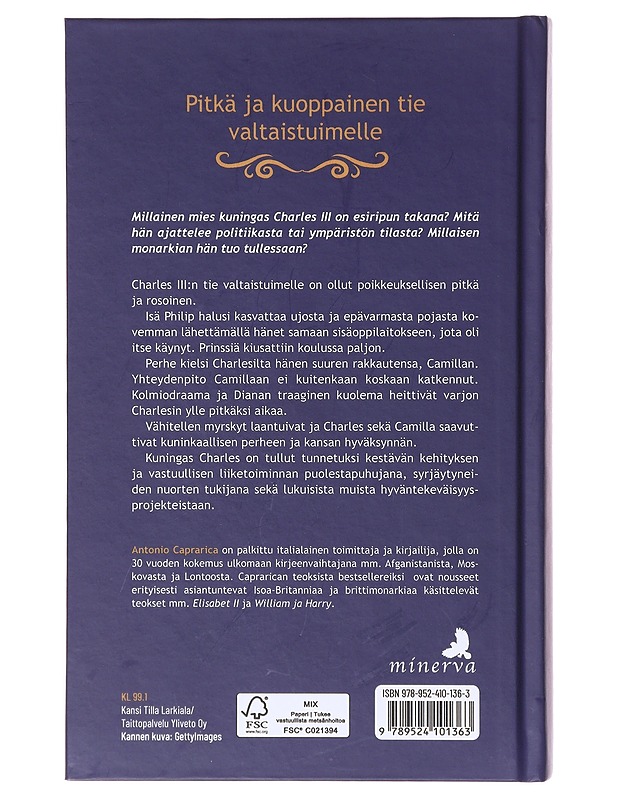 Kuningas Charles III - Caprarica, Antonio - Elämäkerrat ja muistelmat - 10105642453 - 1