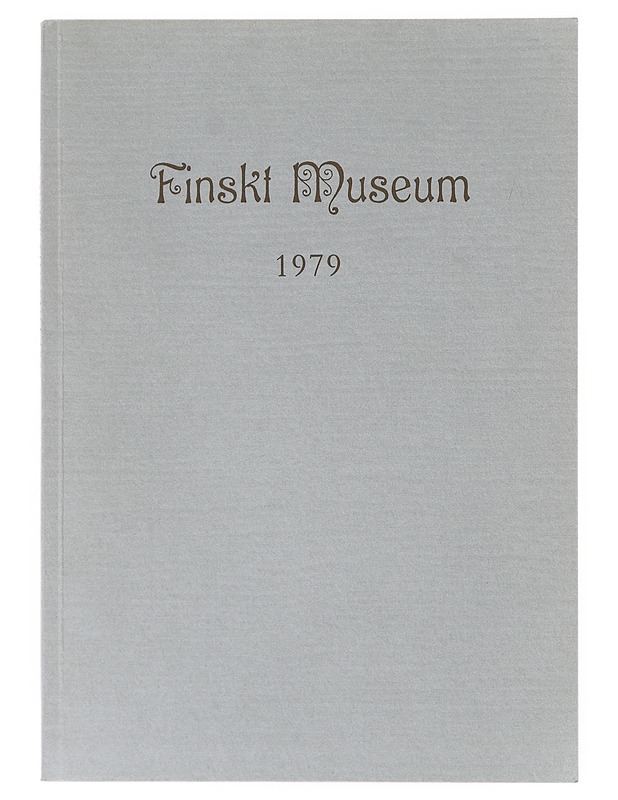 Finskt museum 1979 - Historiakirjat - 10105642468 - 0