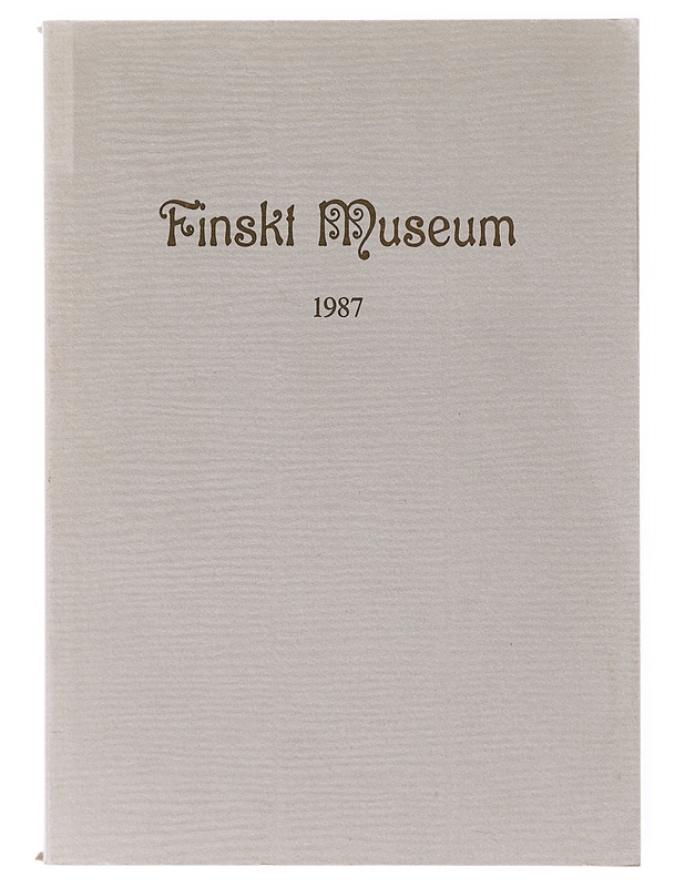 Finskt Museum 1987 - Historiakirjat - 10105642474 - 0