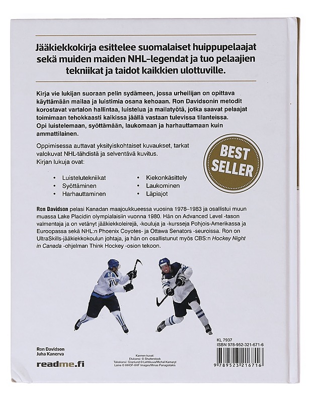 Jääkiekkokirja - Davidson, Ron - Tietokirjat ja oppaat - 10105642558 - 1
