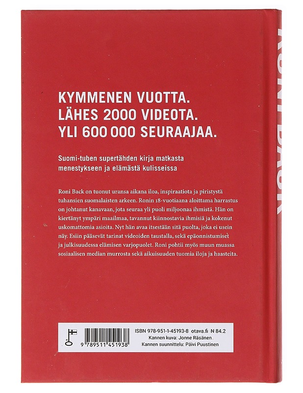 Matkani somen huipulle - Roni Back - Elämäkerrat ja muistelmat - 10105642590 - 1