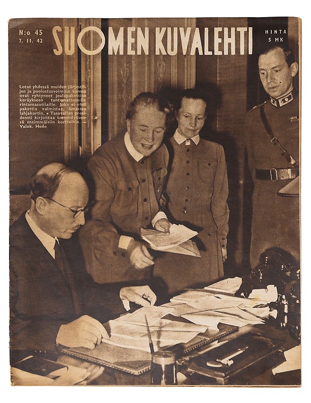 Suomen Kuvalehti 45/1941 - Lehdet - 10105642658 - 0