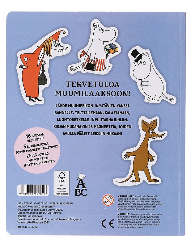 Muumi magneettileikkikirja - Lastenkirjat - 10105642673 - 1