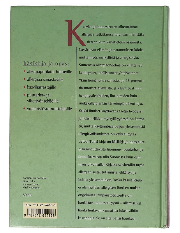 Kasviallergiat ja allergiakasvit - Haahtela, Tari - Tietokirjat ja oppaat - 10105642678 - 1