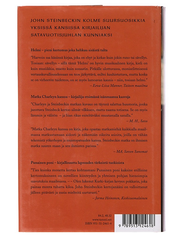 Helmi - Steinbeck, John - Romaanit ja novellit - 10105642687 - 1