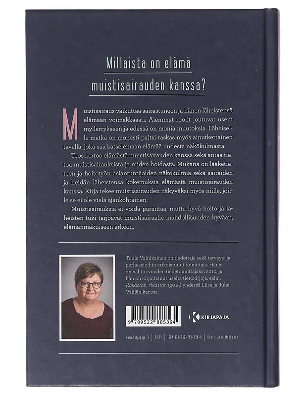 Kumppanina muistisairaus : tietoa, tukea ja kokemuksia - Tuula Vainikainen - Tietokirjat ja oppaat - 10105642716 - 1