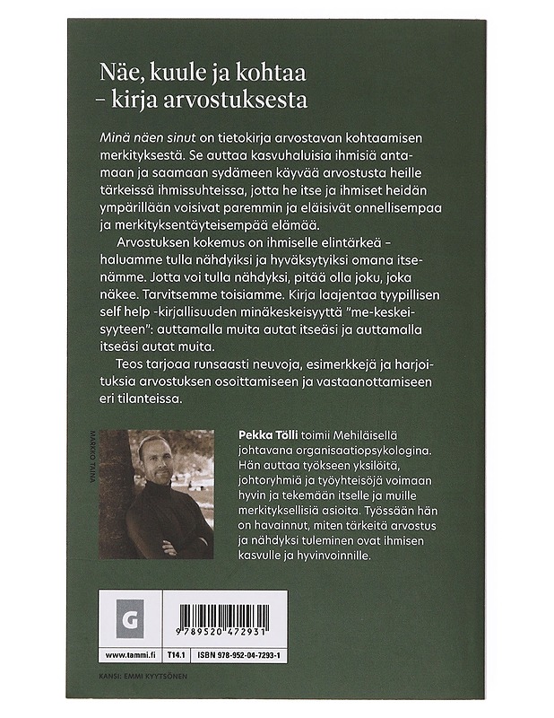 Minä näen sinut : arvostuksen psykologiaa - Pekka Tölli - Tietokirjat ja oppaat - 10105642771 - 1