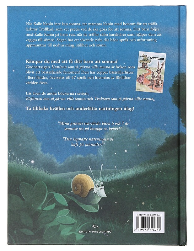 Kaninen som så gärna ville somna / en annorlunda godnattsaga - Forssén Ehrlin, Carl-Johan - Lastenkirjat - 10105642779 - 1