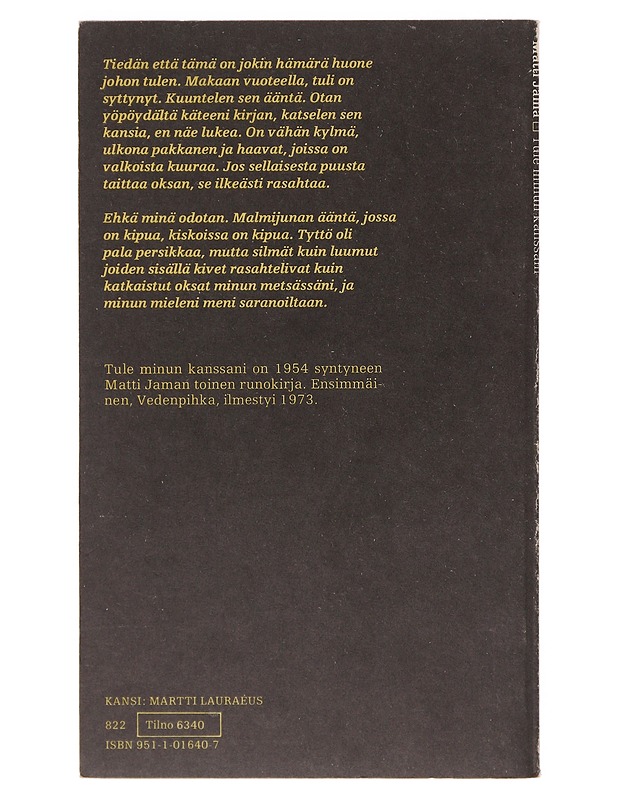 Tule minun kanssani - Matti Jama - Runot ja näytelmät - 10105642805 - 1