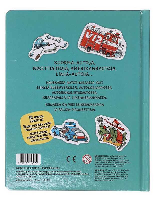Autot : magneettileikkikirja - Mauri Kunnas - Lastenkirjat - 10105642907 - 1
