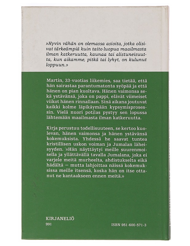 Rajamme ei kulje kuolemassa - Werner Martini - Tietokirjat ja oppaat - 10105642928 - 1