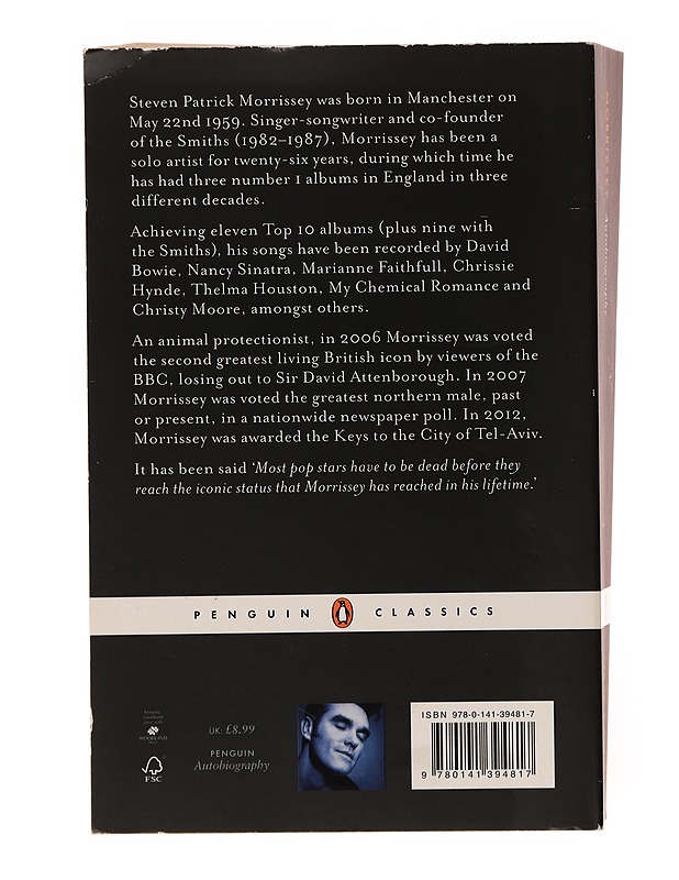 Autobiography - Morrissey - Elämäkerrat ja muistelmat - 10105643008 - 1