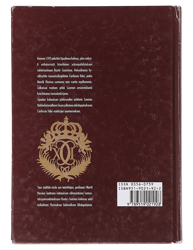 Confessio Fidei - Martti Parvio - Tietokirjat ja oppaat - 10105643030 - 1