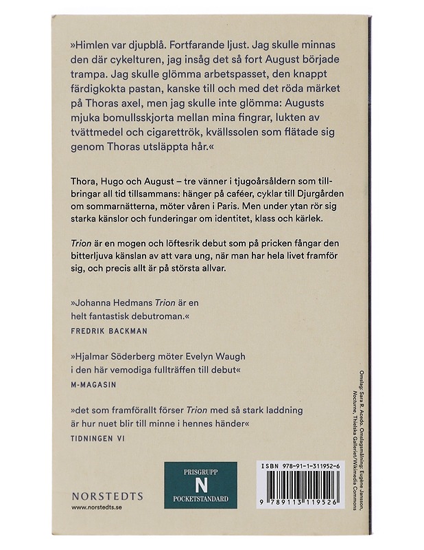 Trion - Johanna Hedman - Romaanit ja novellit - 10105643033 - 1