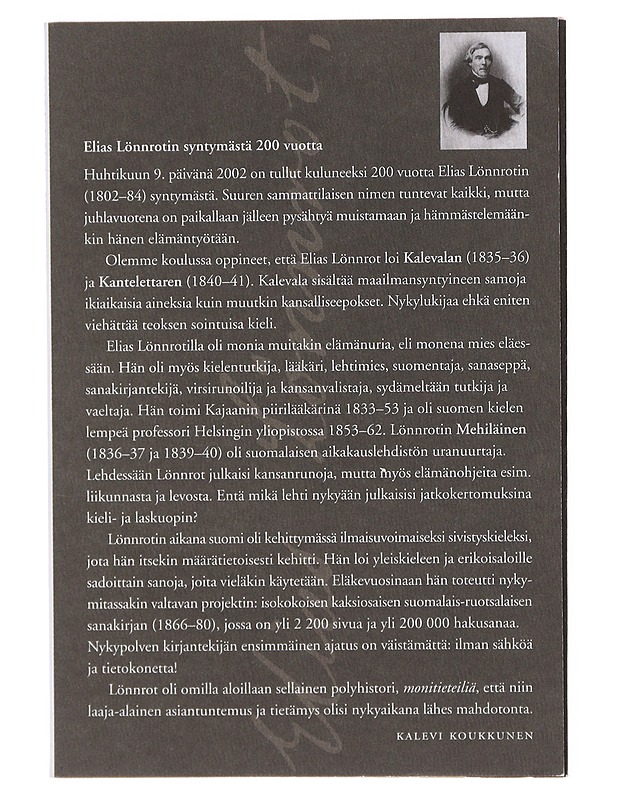 Suomalaisia sananlaskuja - Elias Lönnrot - Romaanit ja novellit - 10105643048 - 1