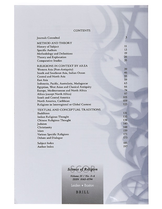 Science of religion - Brill - Tietokirjat ja oppaat - 10105643121 - 1