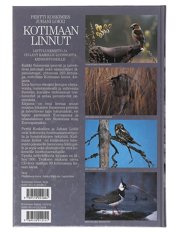 Kotimaan linnut - Koskimies, Pertti - Kirja lahjaksi - 10105643147 - 1