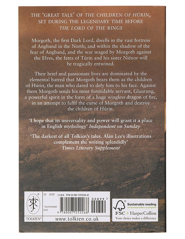 The tale of the children of Húrin - Tolkien, J. R. R. - Miestenpyörät - 10105643176 - 1