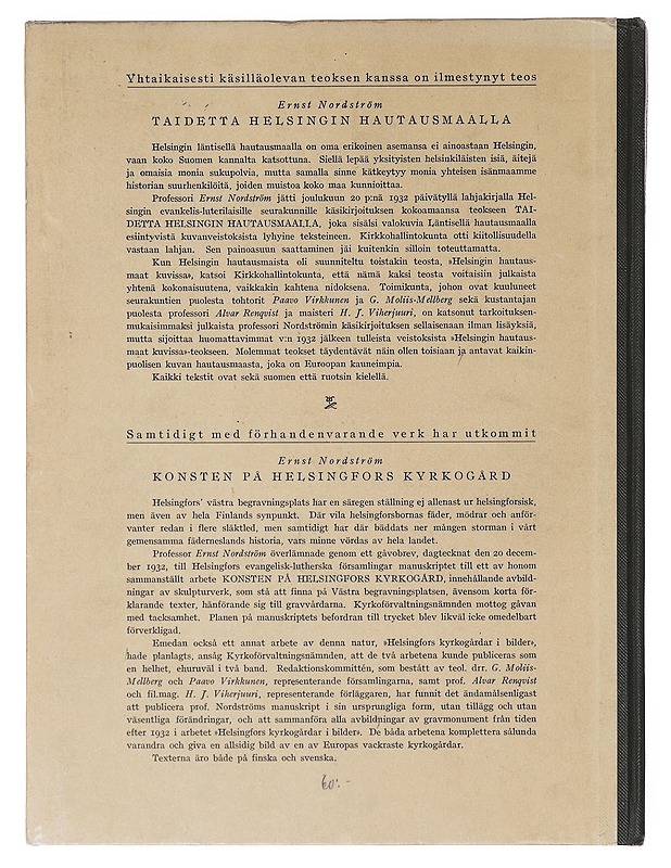 Helsingin hautausmaat kuvissa - H. J. Viherjuuri - Historiakirjat - 10105643178 - 1