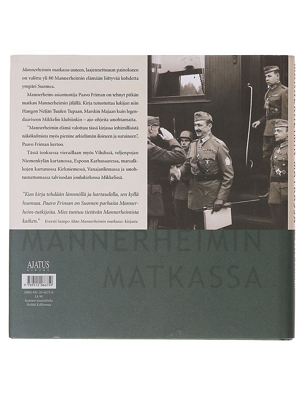 Mannerheimin matkassa - Paavo Friman - Elämäkerrat ja muistelmat - 10105643240 - 1