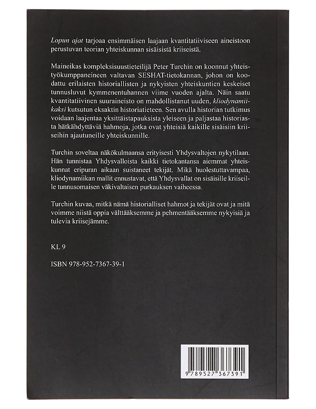 Lopun ajat - Turchin, Peter - Historiakirjat - 10105643247 - 1