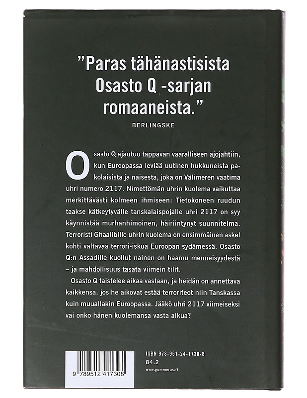 Uhri 2117 - Adler-Olsen, Jussi - Romaanit ja novellit - 10105643250 - 3