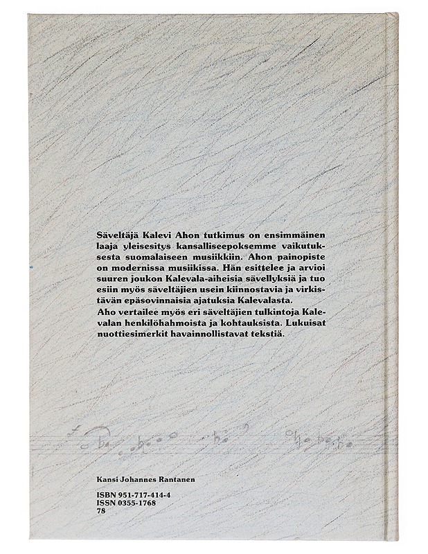 Suomalainen musiikki ja Kalevala - Kalevi Aho - Tietokirjat - 10105643262 - 1