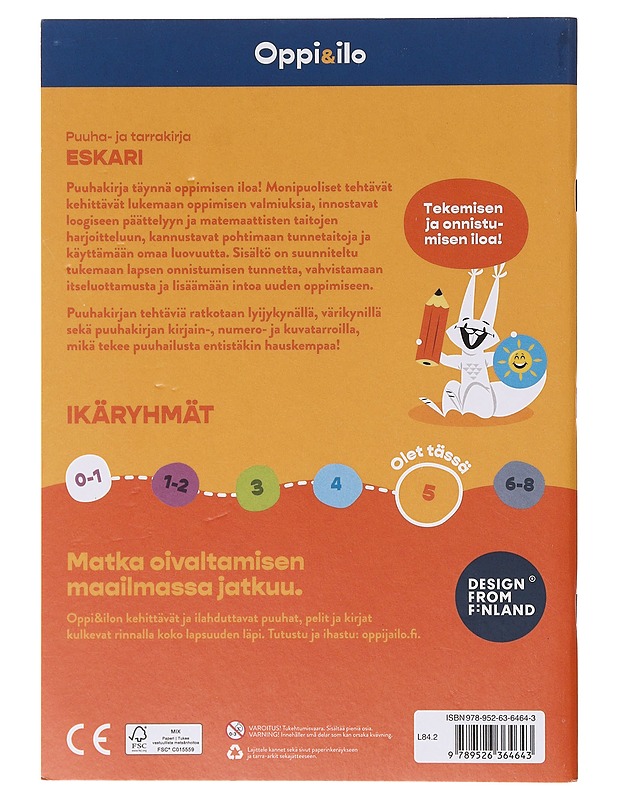 Eskari : harjoitellaan eskari-ikäisen taitoja! : 5-7 vuotiaille - Wirtanen, Reetta - Tietokirjat ja oppaat - 10105643270 - 1