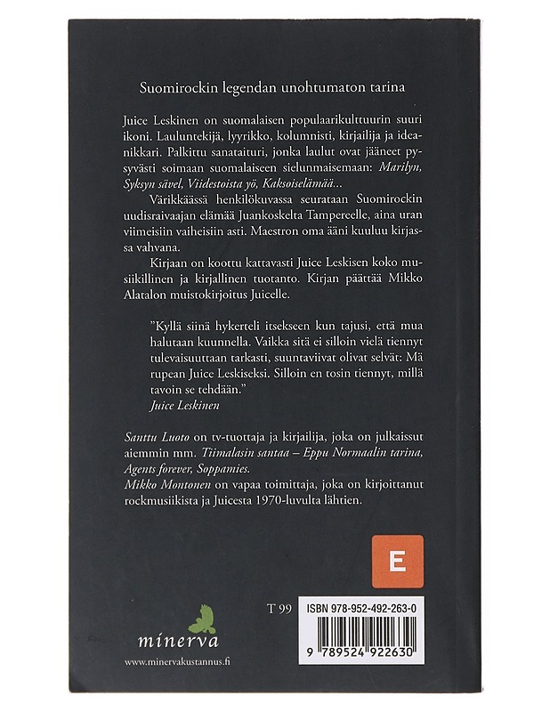 Juice - Luoto, Santtu - Elämäkerrat ja muistelmat - 10105643412 - 1