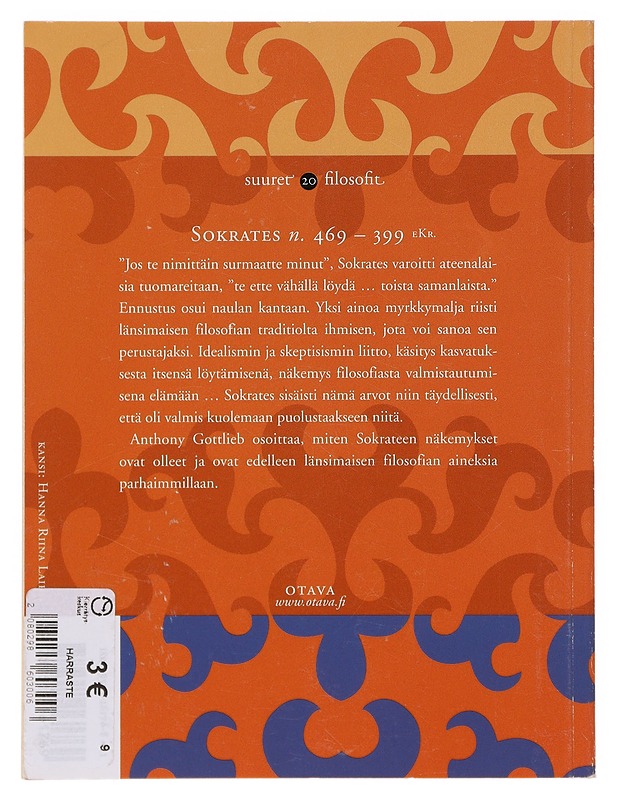 Sokrates / filosofian marttyyri - Gottlieb, Anthony - Tietokirjat ja oppaat - 10105643448 - 1