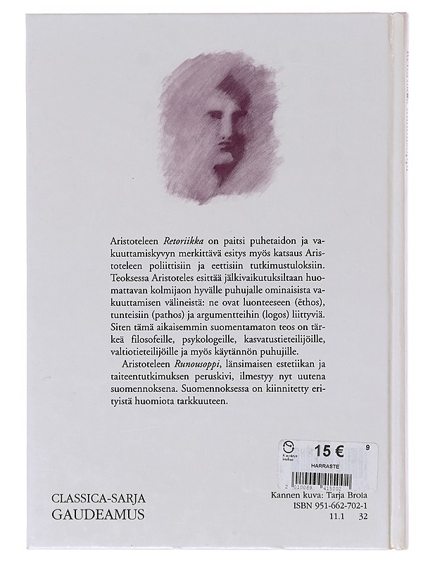 Retoriikka - Aristoteles - Tietokirjat ja oppaat - 10105643476 - 1
