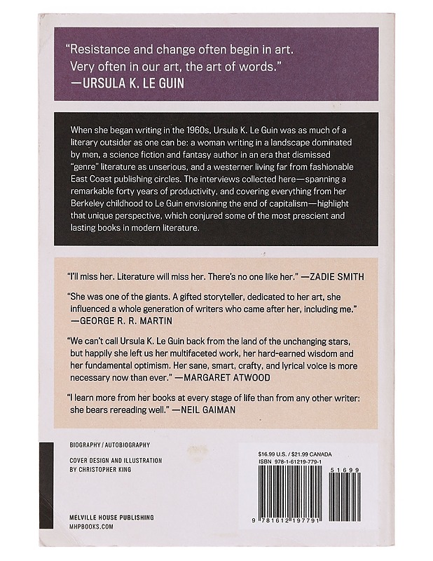 The last interview and other conversations - Le Guin, Ursula K. - Elämäkerrat ja muistelmat - 10105643526 - 1
